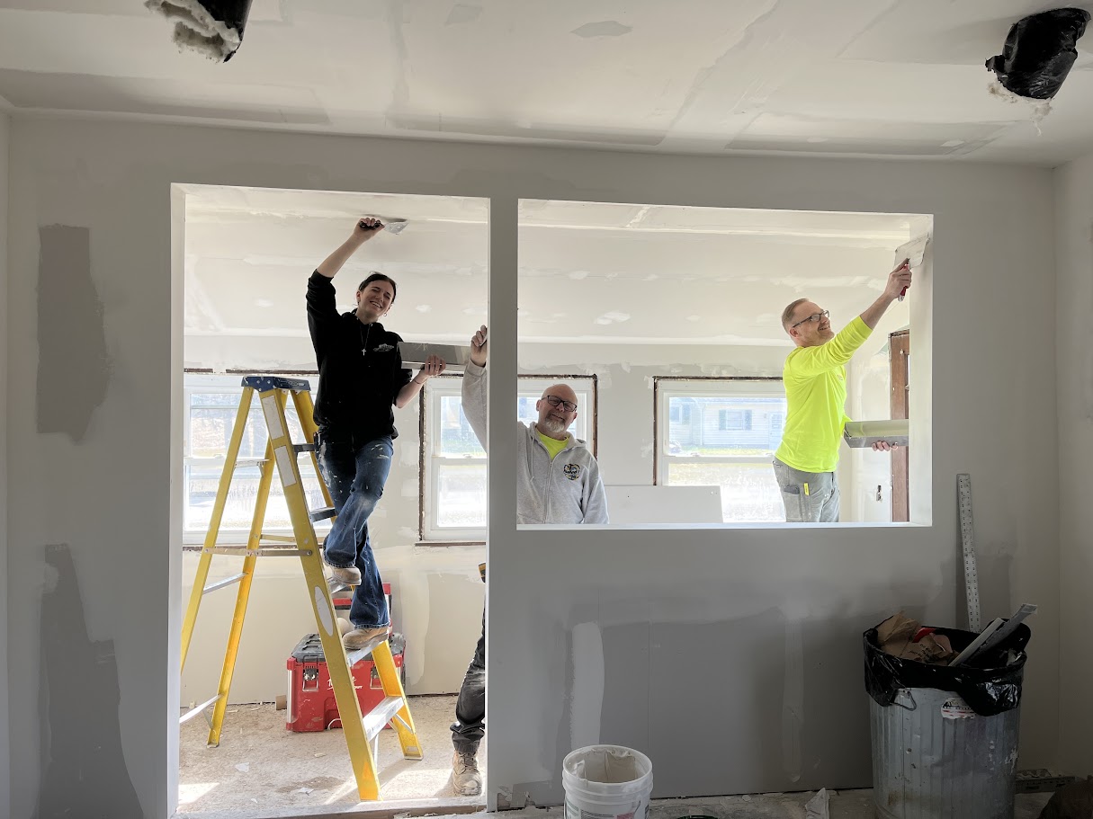 Drywall installation and finishing by Nailed It 440 team members