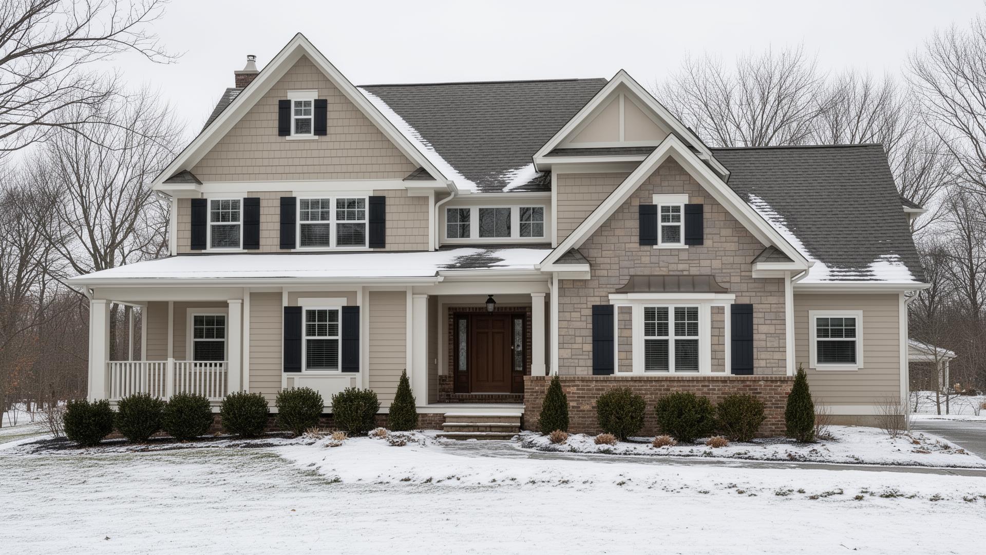 Beautiful home with new siding installation in Northeast Ohio
